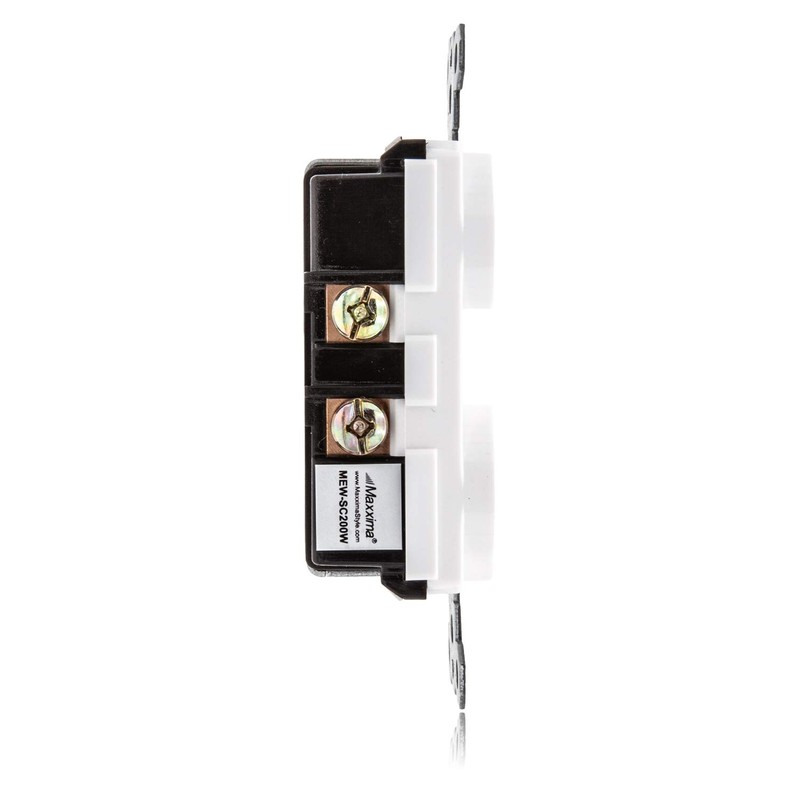 Maxxima AC Toggle Combination Switch White Wall Plates Included Duplex