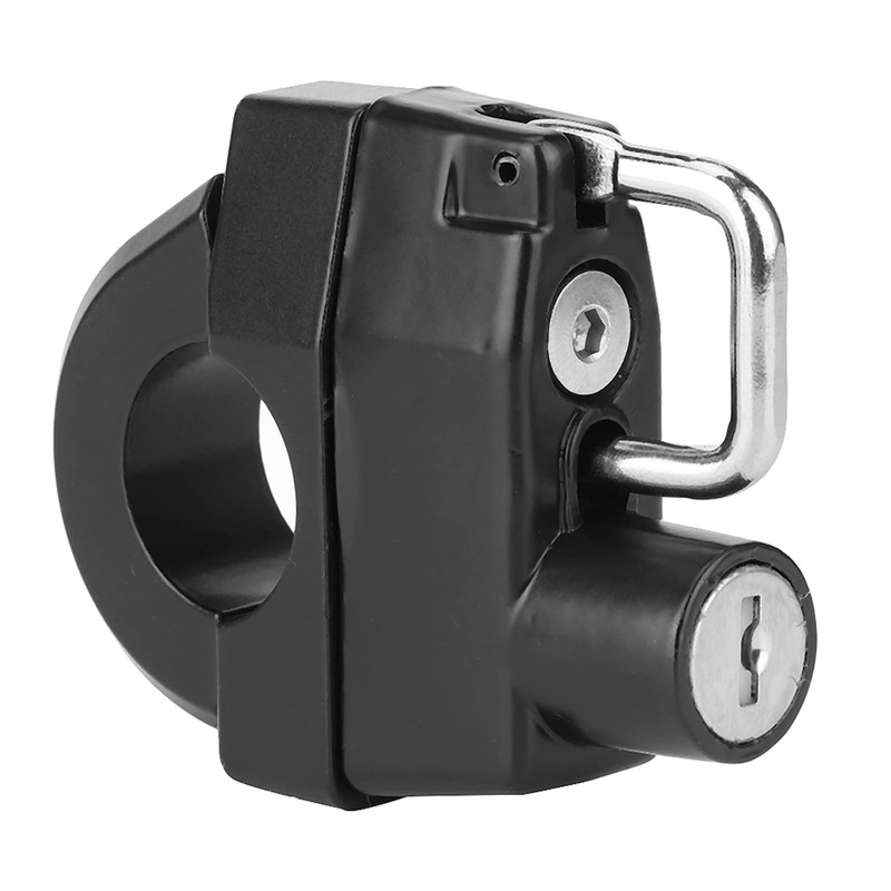 Qiilu Helmet Lock, Universal Motorcycle 22 mm Handlebar Helmet Lock