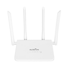 Wireless WiFi Router, CPE R103 5M 4G LTE 300Mbps Unlock Mobile WiFi Hotspot Wireless Internet Router, with SIM Card Slot 4 5dBi Antennas (UK Plug)