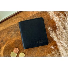 Gusti Leder studio "Samuel" Genuine Leather Ladies Purse Wallet Cash Coins Notes Card Holder Everyday Vintage Accessory Black 2A120-33-2