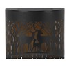 Outdoor Wall Light Solar Powered Wall Mounted Plastic and Iron