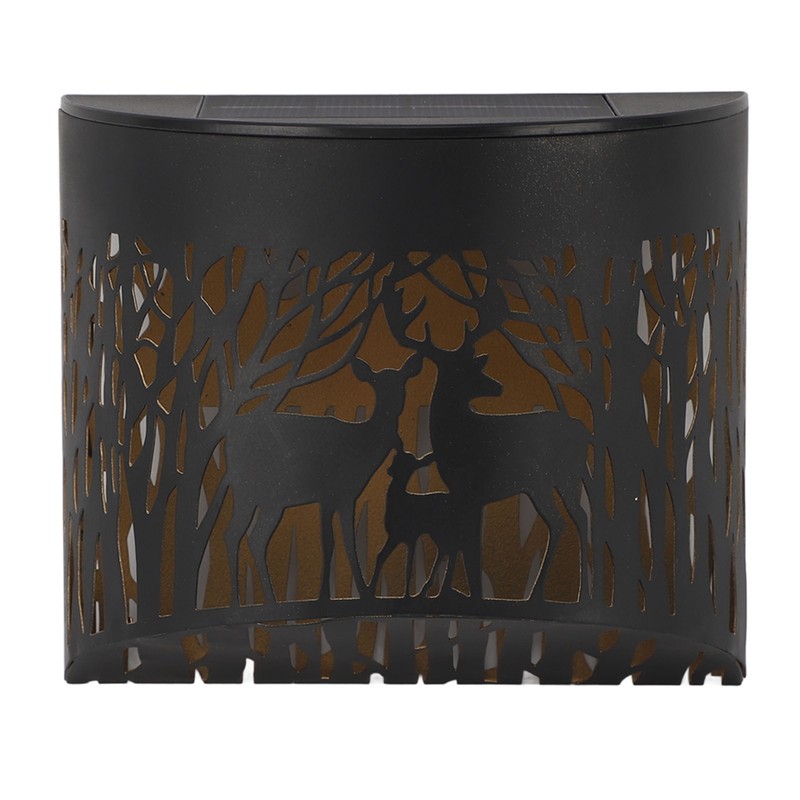 Outdoor Wall Light Solar Powered Wall Mounted Plastic and Iron