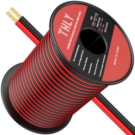 150FT 14 Gauge Wire, 2 Conductor Red & Black Electrical Cable, 14 AWG Ultra Flexible Low Voltage Automotive Wire for 12V LED Lighting, Car, Marine, Landscape, Lamp, Speaker
