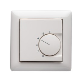 Halmburger Room Thermostat RTR-5510(rg) Including GIRA Standard 55 Single Frame 021103 Pure White with Cover 55 x 55 mm