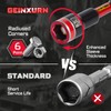 Geinxurn Impact Nut Driver Set, 5 Pieces 6”Long 1/4”5/16”3/8”7/16”1/2”6 Point