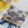 NumRealm Table Numbers Locker Cabinet Number, Oval ABS Engraved Numbers