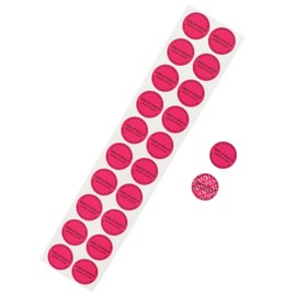 RLSYM 200Pcs Tamper Evident Security Labels Diameter 1 inch Rounds Red No Transfer No Damage to Protected Item Tamper Proof Stickers Safety Torn up Invalid Seals Tape (Red)