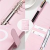 A5 Binder Notebook, 100 Days Saving Challenge Binder, PVC Leather