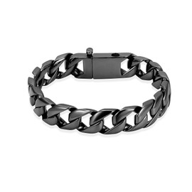 VCCWYQK Cremation Urn Bracelet for Human Ashes for Men Cube Link Bracelet Cremation Jewellery for Ashes Urn Keepsake Memorial Ash Holder Bracelet, Stainless Steel, No Gemstone