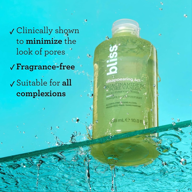 Bliss Dissipating Niacinamide Toner - 10 Fl Oz Purifies and