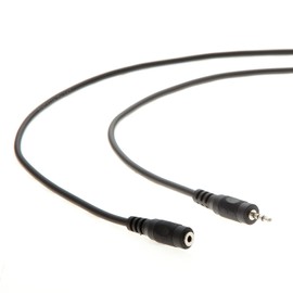 InstallerParts 2.5mm Male to Female Audio Extension Cable (6Ft) - Compatible with Headphones, Microphones, and More