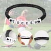 24pcs Soccer Bracelets, Soccer Beaded Bracelet Soccer Charm Bracelets for