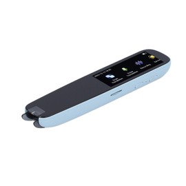 Smart Voice Translator Pen, Multifunctional Wide Application Digital Reader Pen ABS Shell Compact for Homework (Blue)