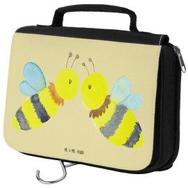 Parent-New Mr. & Mrs. Panda Toiletry Bag Bee Love, Pastel yellow