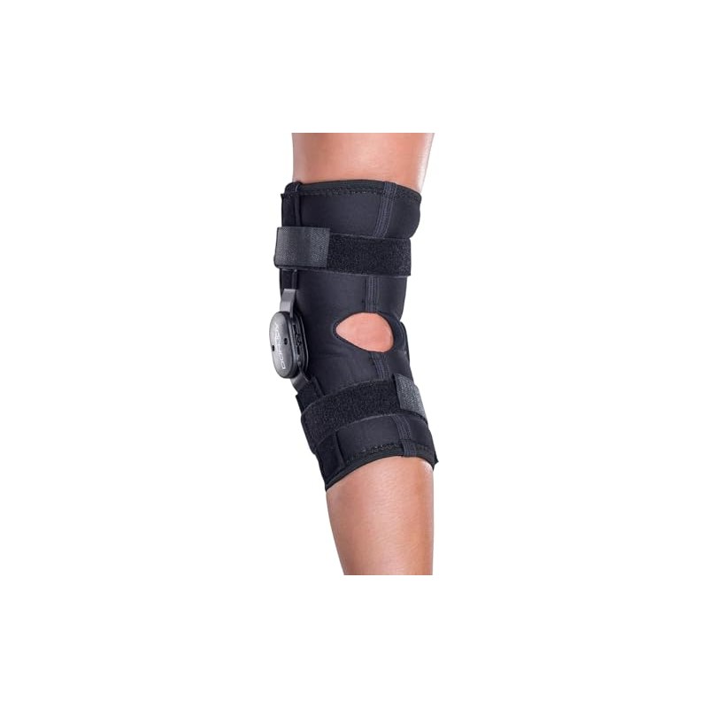 DonJoy Deluxe Hinged Knee Wraparound - Open Popliteal - Large
