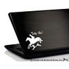 Tally Ho! Foxhunting Jumping Horse and Fox Hound Vinyl Window