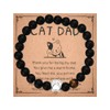 Kilener Gifts for Cat Dads Beaded Bracelets for Men Pet