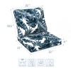 LVTXIII Outdoor Deep Seat Cushion Patio Seat and Back Cushion