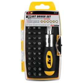 Performance Tool 20151 38-Piece Ratcheting Driver Set With Clear View Storage Case