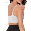 ODODOS 3-Pack Seamless Sports Bra for Women Ribbed Camisoles Non