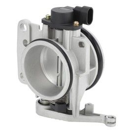 VekAuto Throttle Body Assembly Compatible for RENAULT CLIO MEGANE SCENIC LAGUNA LOGAN 1.4 1.6, 57mm Aluminum Alloy Silver Tone Engine Throttle Body Actuator