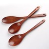 Kitchen Wooden Cooking Spoon Set, Solid Wood Serving Spoons for