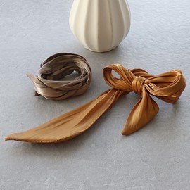 JewelVOX Hairwire, Wire Pony Wide, Women's Hair Accessories, Satin Style, Hair Arrangement (Ash)