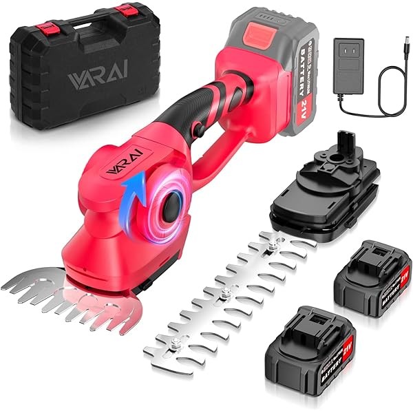 Hedge Trimmer Cordless, 2 in 1 Cordless Hedge Trimmer with