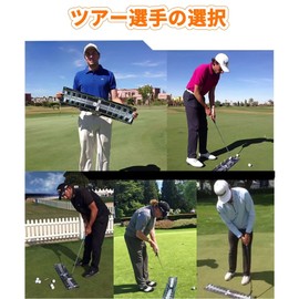 TongWey Putter Exercise Mat, Putter Correction Equipment, Right Handed, Putter Corrector Tool, Set of 3 Stroke Templates, Putter Practice Mat, Dynamic Push Rod Guide Pad, Putter Practice Equipment,