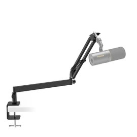 Tonor Mic Arm Desk Mount, Low Profile Boom Arm, Microphone Arm, Adjustable Mic Stand with Desk Mount Clamp, Cable Management, 3/8’’ and 5/8’’ Screwadapter for Most Microphone T20LP Black
