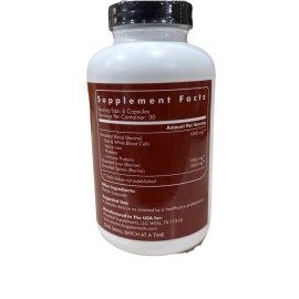 Ancestral Supplements Grassfed Blood With Liver And Spleen 500mg Each, 180 Capsules