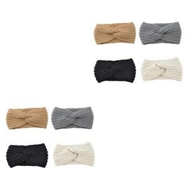 FOMIYES 2sets Knitted Headband for Women Warm Comfortable and Breathable Ear Protection Perfect Outdoor Adventure 4pcs*2