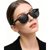 3 Piezas Gafas Luz Azul UV400 Cuadradas Retro Incluye Negro