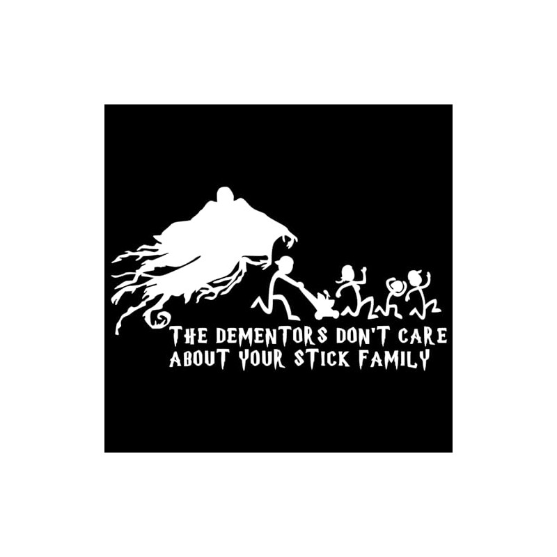 The Dementors Don't Care About Your Stick Figure Family Decal