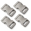 Ganzoo Metal Snap Fastener Alumaxx, Set of 4 Pieces 3/4"/