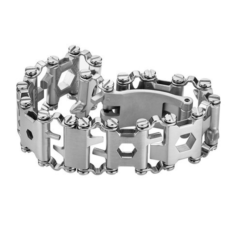 ieron Multitool Bracelet for Men - 29-in-1 Stainless Steel Multifunctional