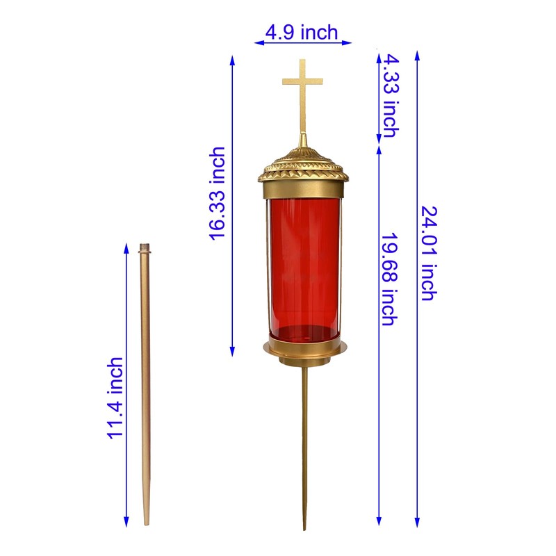 VIIACA Grave Lights for Cemetrey Grave Markers for Cemetery for
