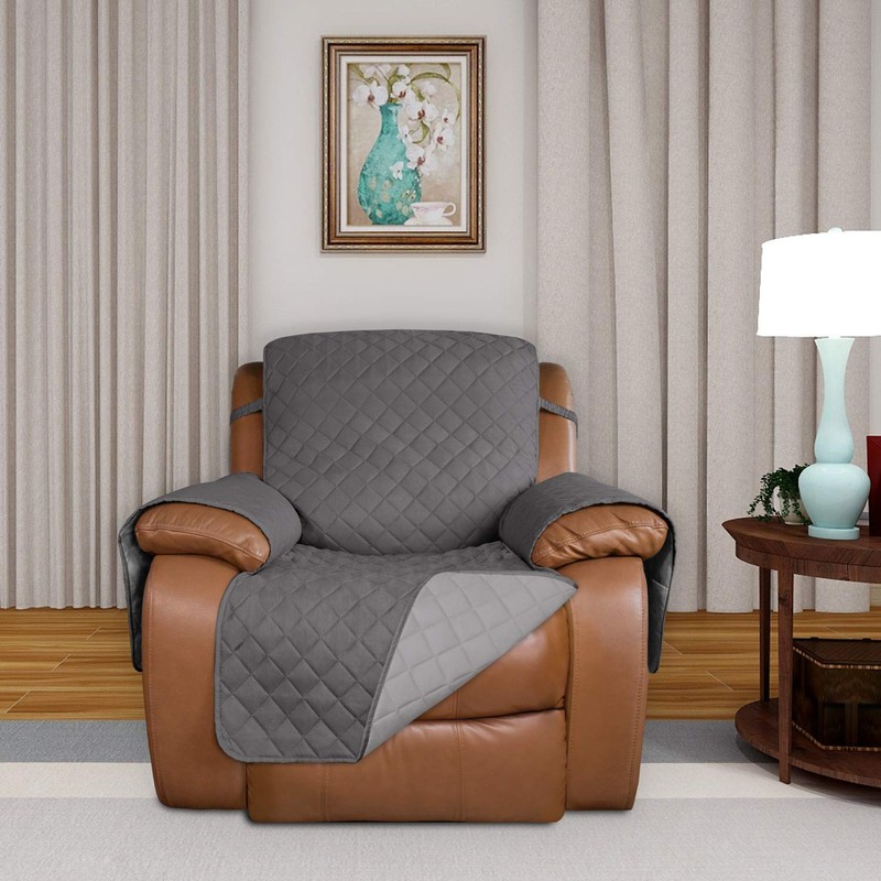 PureFit Reversible Quilted Sofa Cover, Water Resistant Slipcover Furniture Protector,