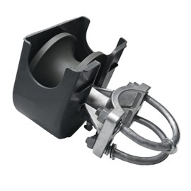 Heavy-Duty Nylon Sliding Gate Rollers with Covers - Cantilever Slide Gate Hardware for 4" Round Posts, Fits 2-3/8" or 2-1/2" Chain Link Fence Gate Frames - Pack of 1, LZNL-421-283