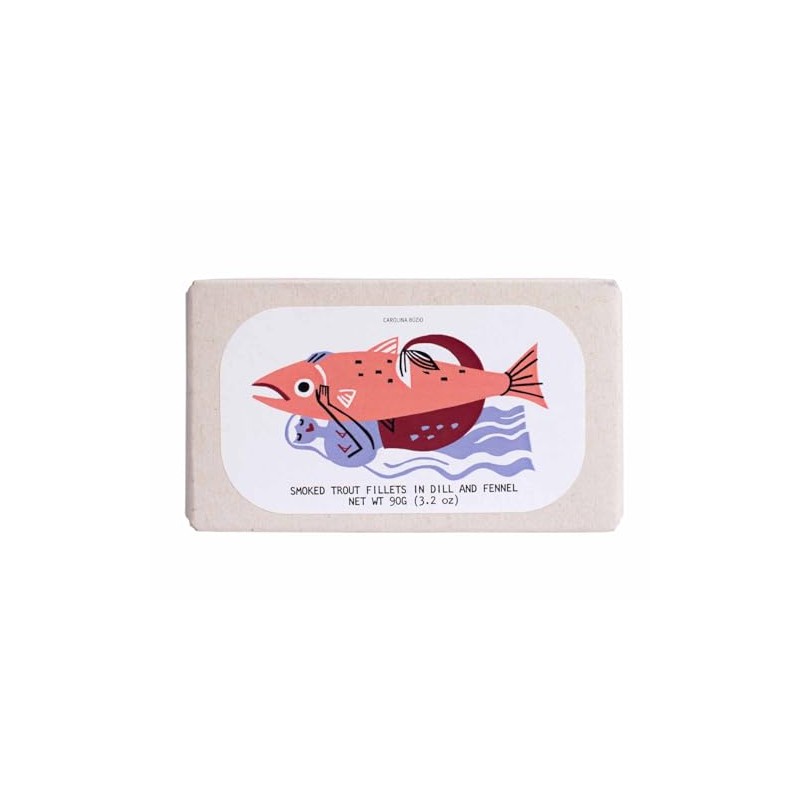 Jose Gourmet Cold-Smoked Trout Fillets in Dill and Fennel, 90g