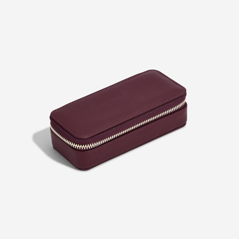 Stackers Burgundy Medium Travel Jewellery box