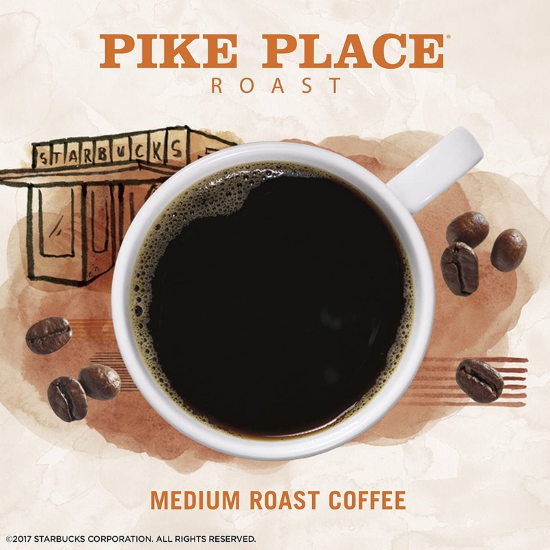 Starbucks Via Instant Coffee Packets, Pike Place Roast, Medium Roast