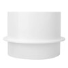 4In Back Draft Damper Abs, Duct Vent One Way 100Mm