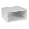 Niche Cubo Half Size Stackable Storage, 1 Cube, White Wood