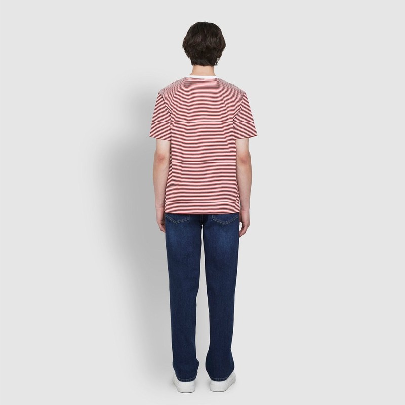 JAJU [JAJU/자주] 남 기모 스트레이트 데님 팬츠_다크 블루 [JAJU] Men's