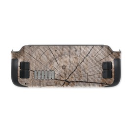 MightySkins Carbon Fiber Skin Compatible with Valve Steam Deck - Tree Rings | Protective, Durable Textured Carbon Fiber Finish | Easy to Apply, Remove, and Change Styles | Made in The USA