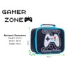ThePyjamaFactory Game Over Lunchbag Lunchbox Gaming School Leisure Black