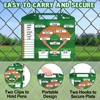 WISYOK Double-Sided Magnetic Baseball Lineup Board for Dugout, Includes 40