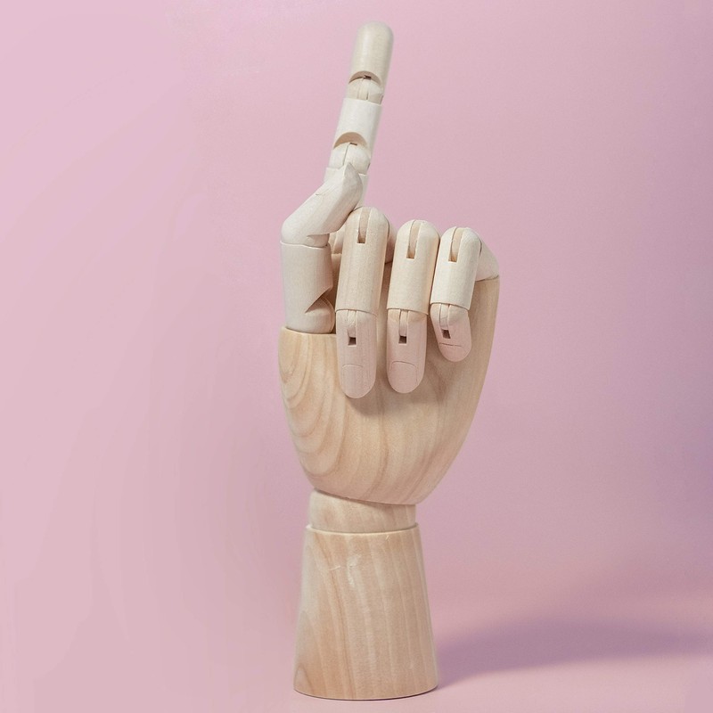 Mont Marte Mannequin Hand – Wooden Model Hand – Left