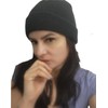 Unisex Black Knit Beanie for Cold Weather